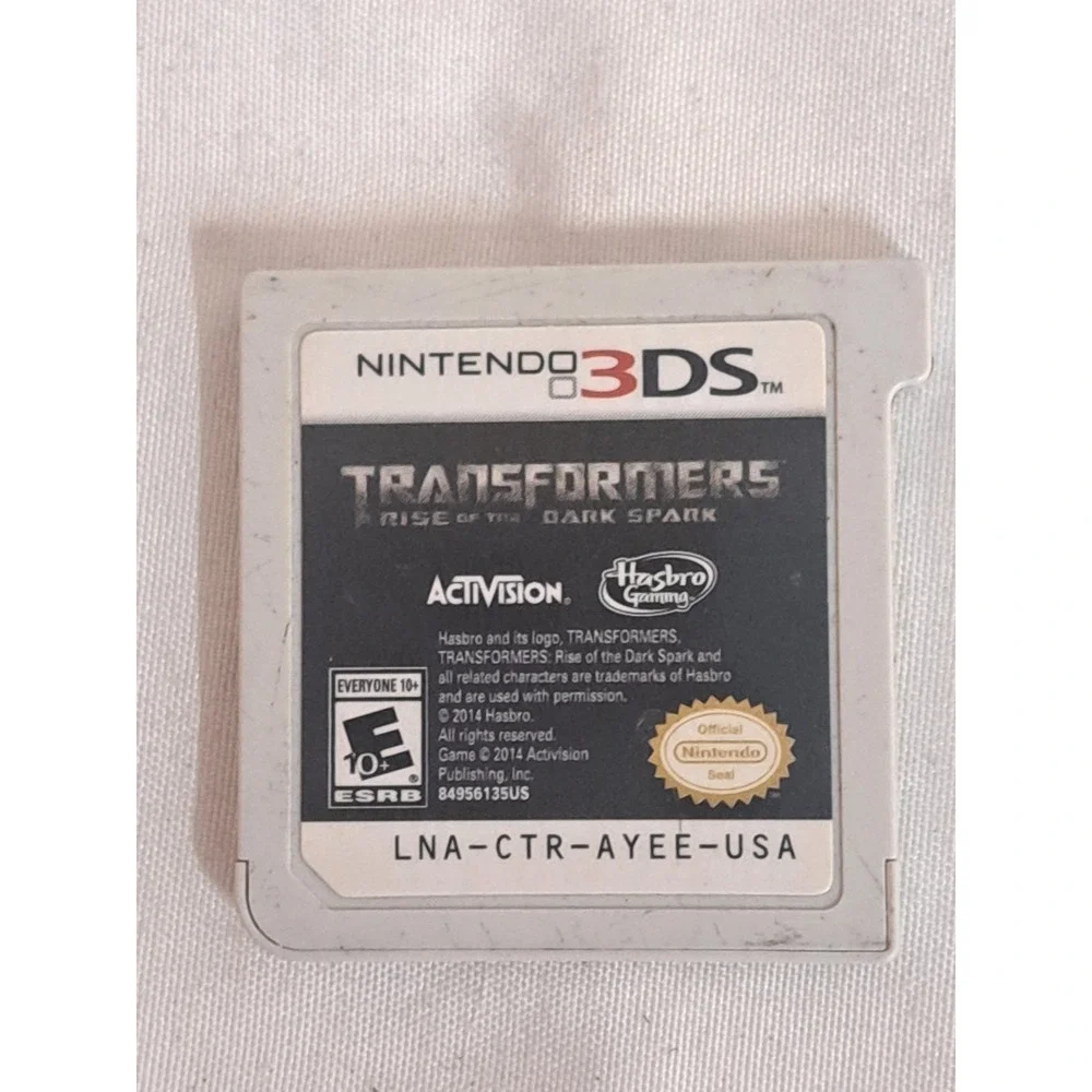 Transformers Rise of the Dark Spark Nintendo 3DS Game Cartridge Only Tested